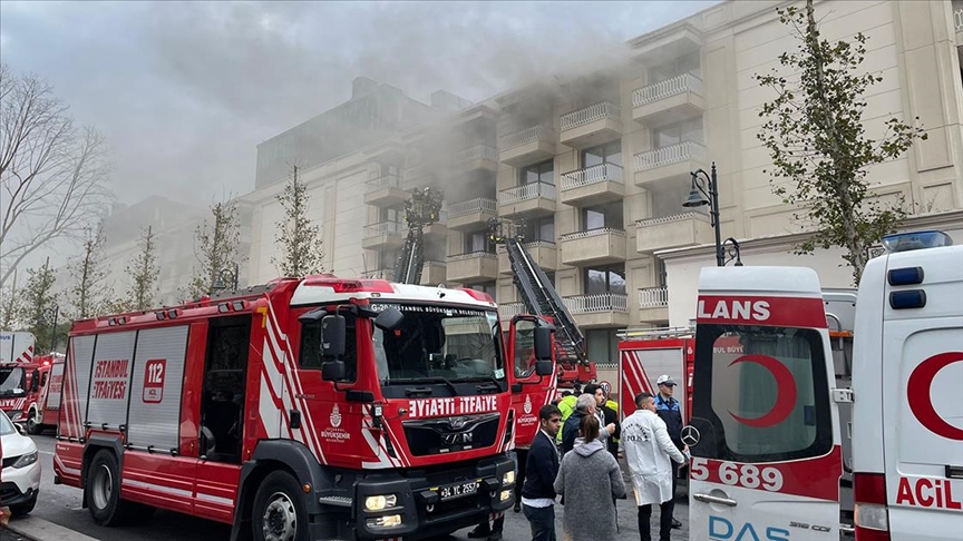 Çırağan Sarayı'nda yangın