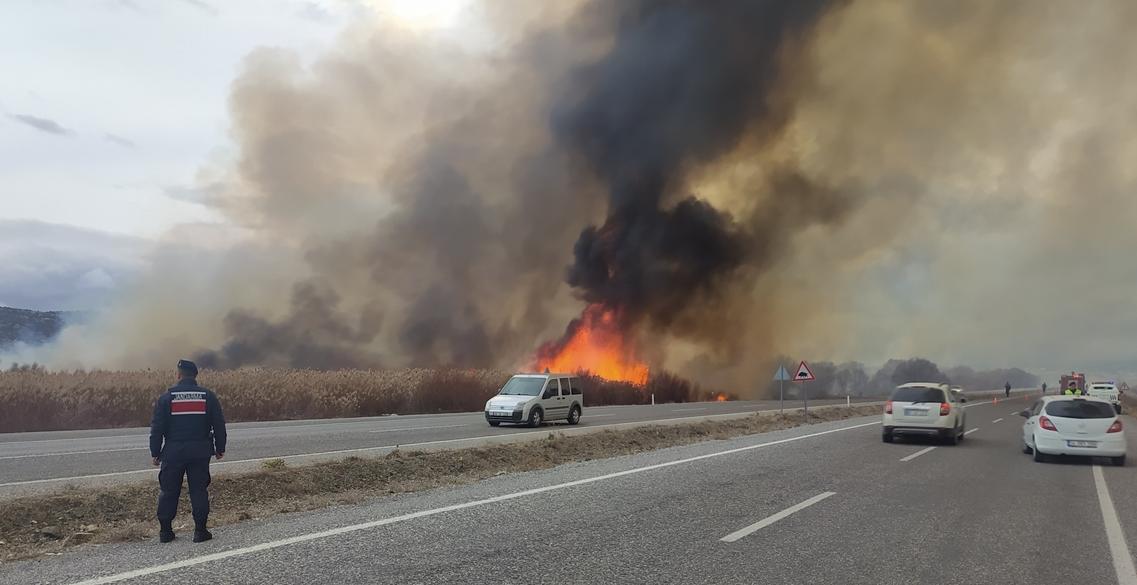 Beyşehir Gölü çevresinde çıkan yangın kontrol altına alındı