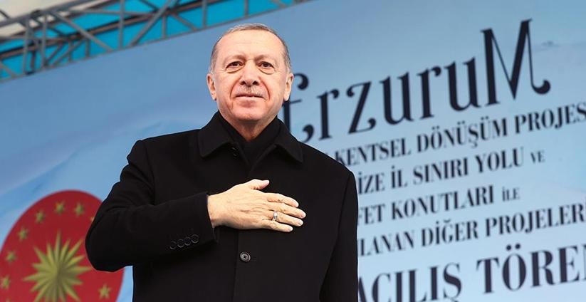 Cumhurbaşkanı Erdoğan Erzurum'da konuştu