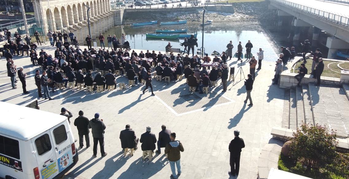 Balıkçılar kar ve yağmur için dua etti