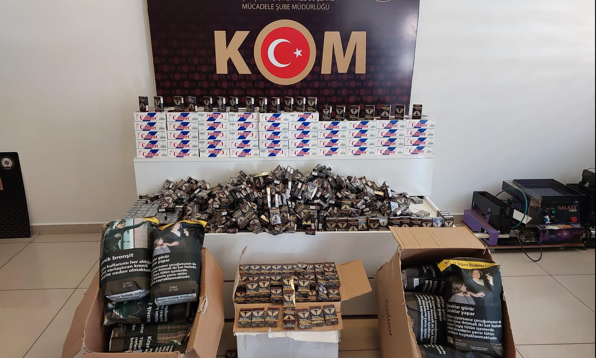 Kaçak sigara operasyonunda 5 gözaltı