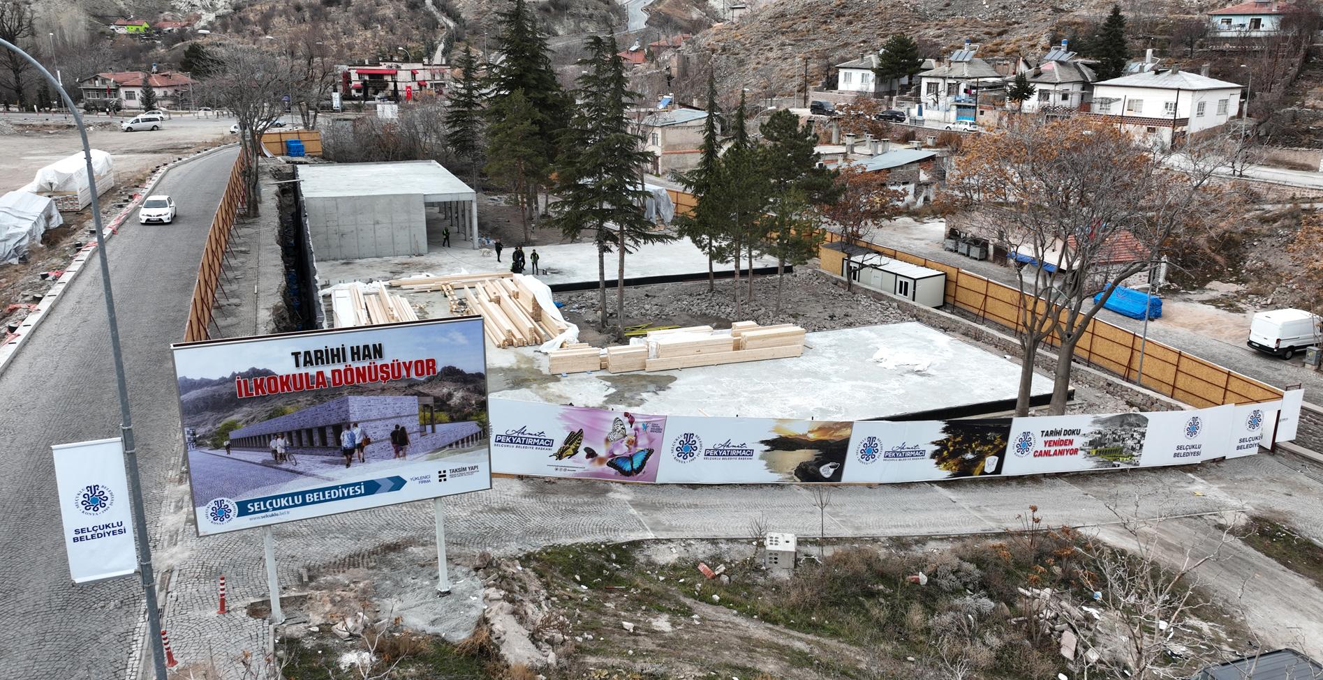 Tarihi han, ilkokula dönüşüyor