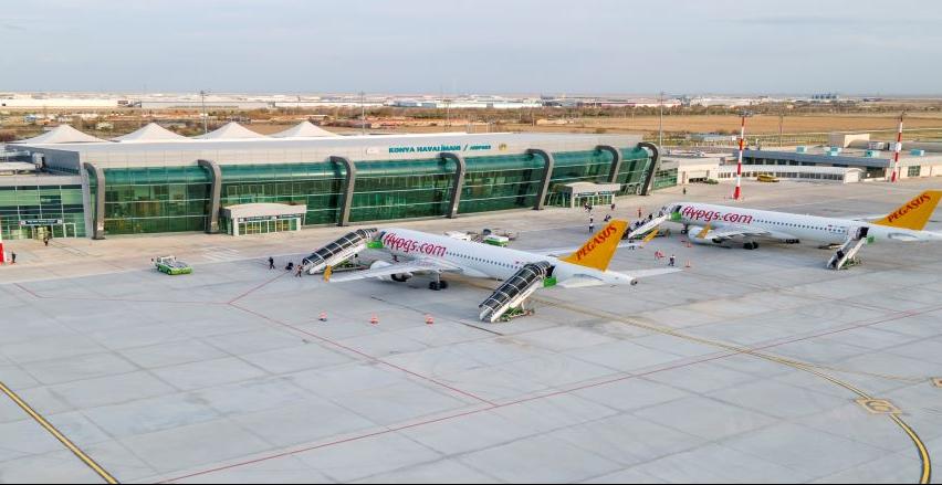 Konya Havalimanı 799 bine yakın yolcuya hizmet verdi