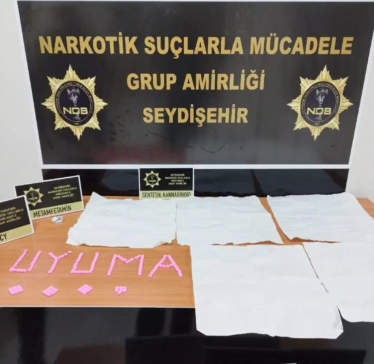 Konya-Antalya karayolunda uyuşturucu operasyonu