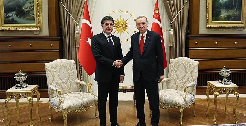 Cumhurbaşkanı Erdoğan, Barzani'yi kabul etti