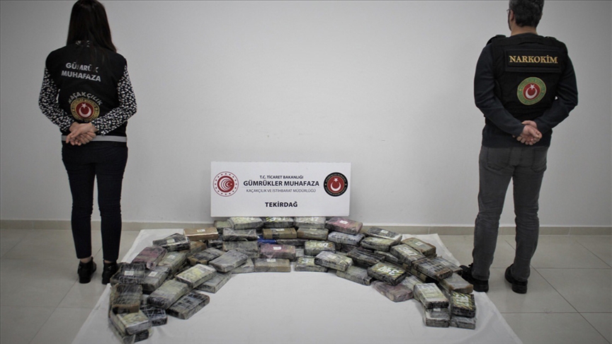 Tekirdağ Limanı'nda 114 kilo kokain ele geçirildi