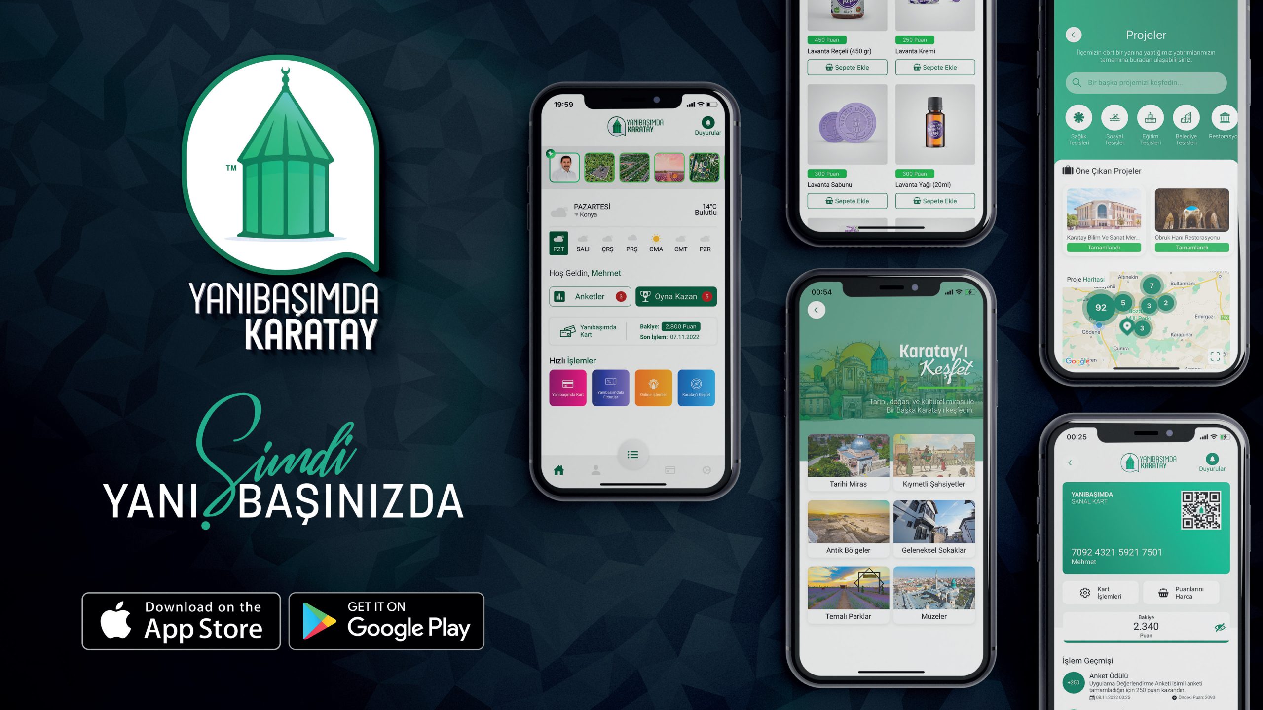 Karatay Belediyesi'nin mobil uygulaması yayında