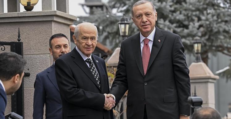 Cumhurbaşkanı Erdoğan, Bahçeli'yle görüştü