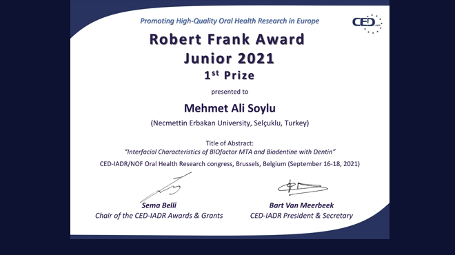 NEÜ öğrencisi kongreden birincilikle döndü