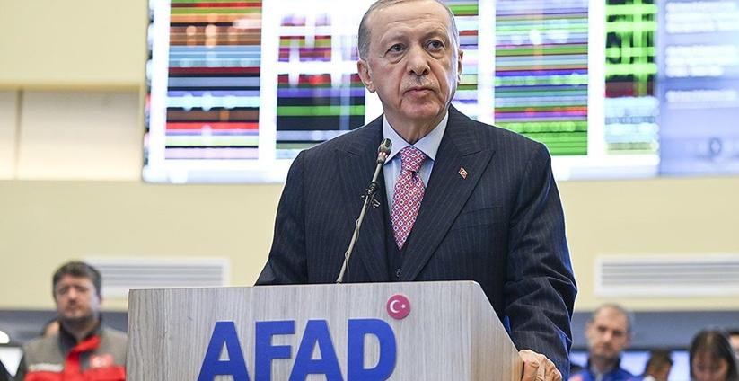 Cumhurbaşkanı Erdoğan, deprem bölgesine gitti