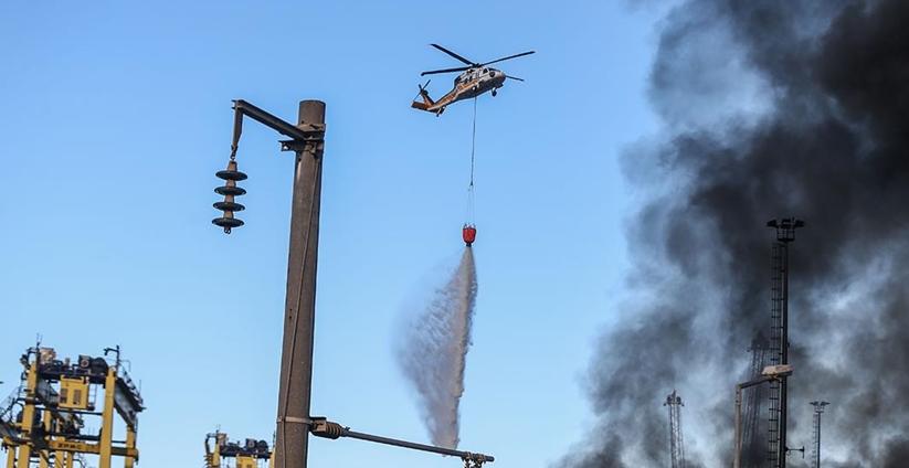 İskenderun Limanı'ndaki yangın kontrol altına alındı