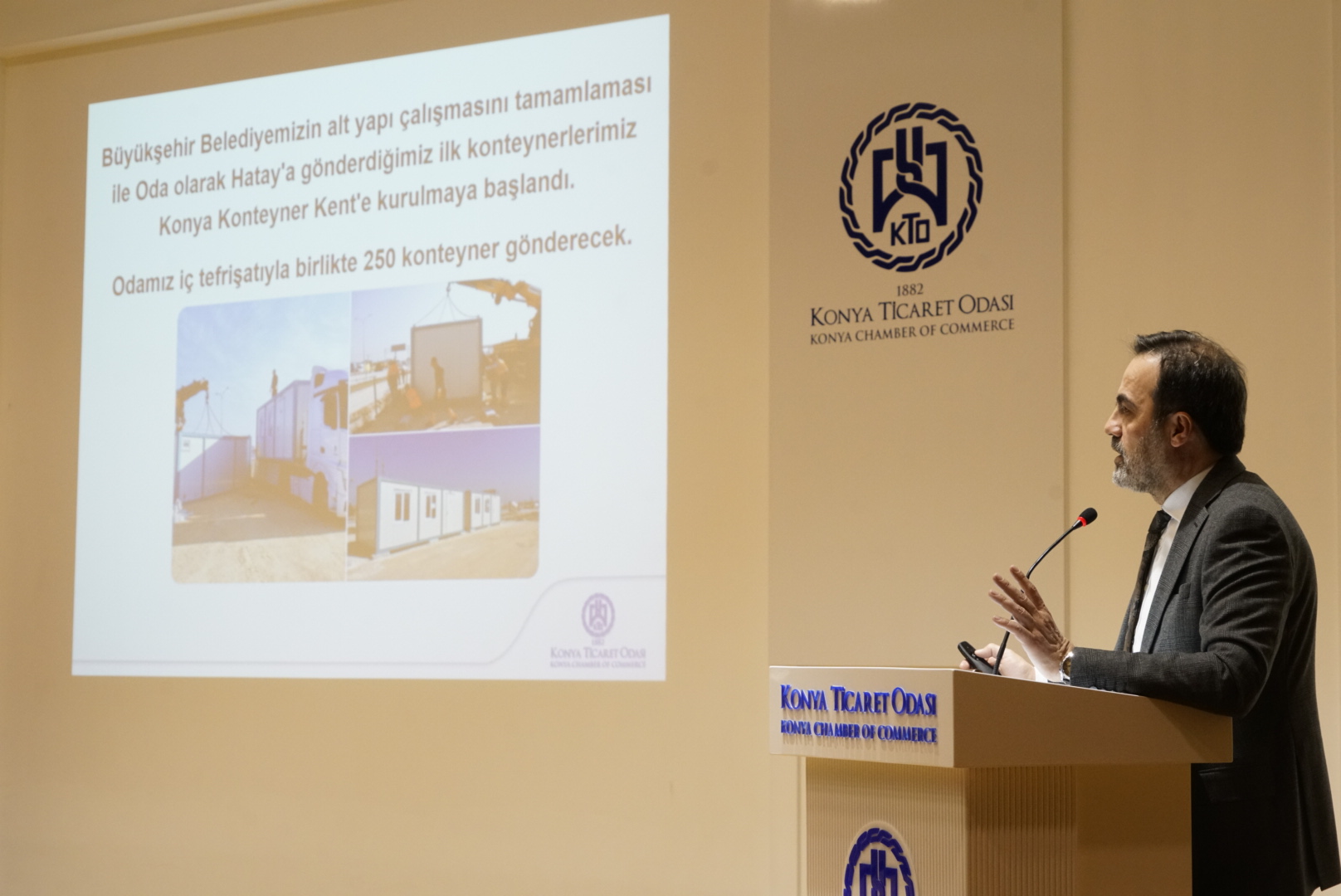 Hatay'da Konya Konteyner Kent kurulumu başladı