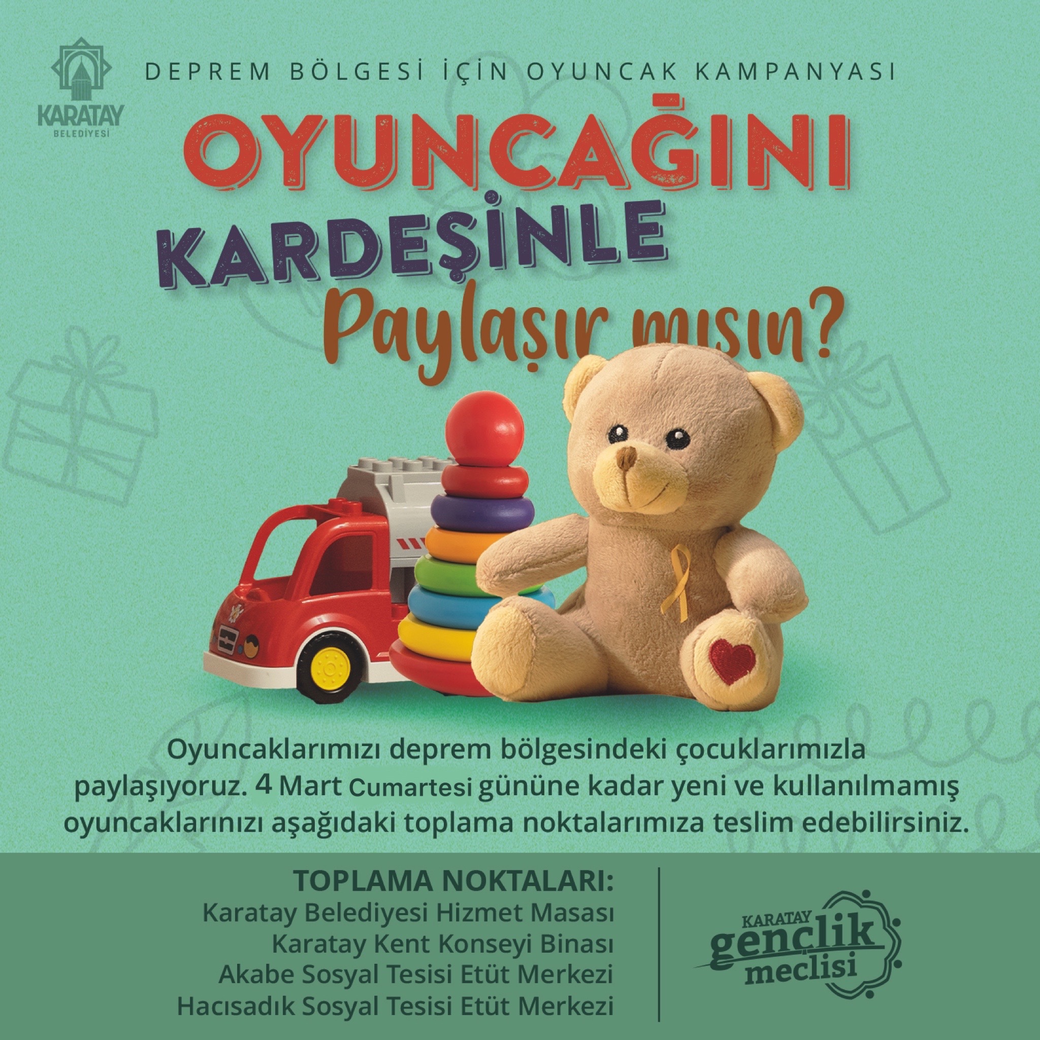 "Oyuncağını kardeşinle paylaşır mısın?"