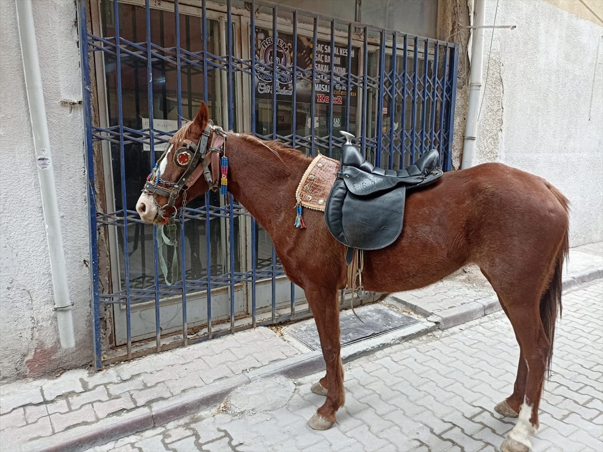 Alkollü olarak atıyla caddede dolaşan kişiye para cezası
