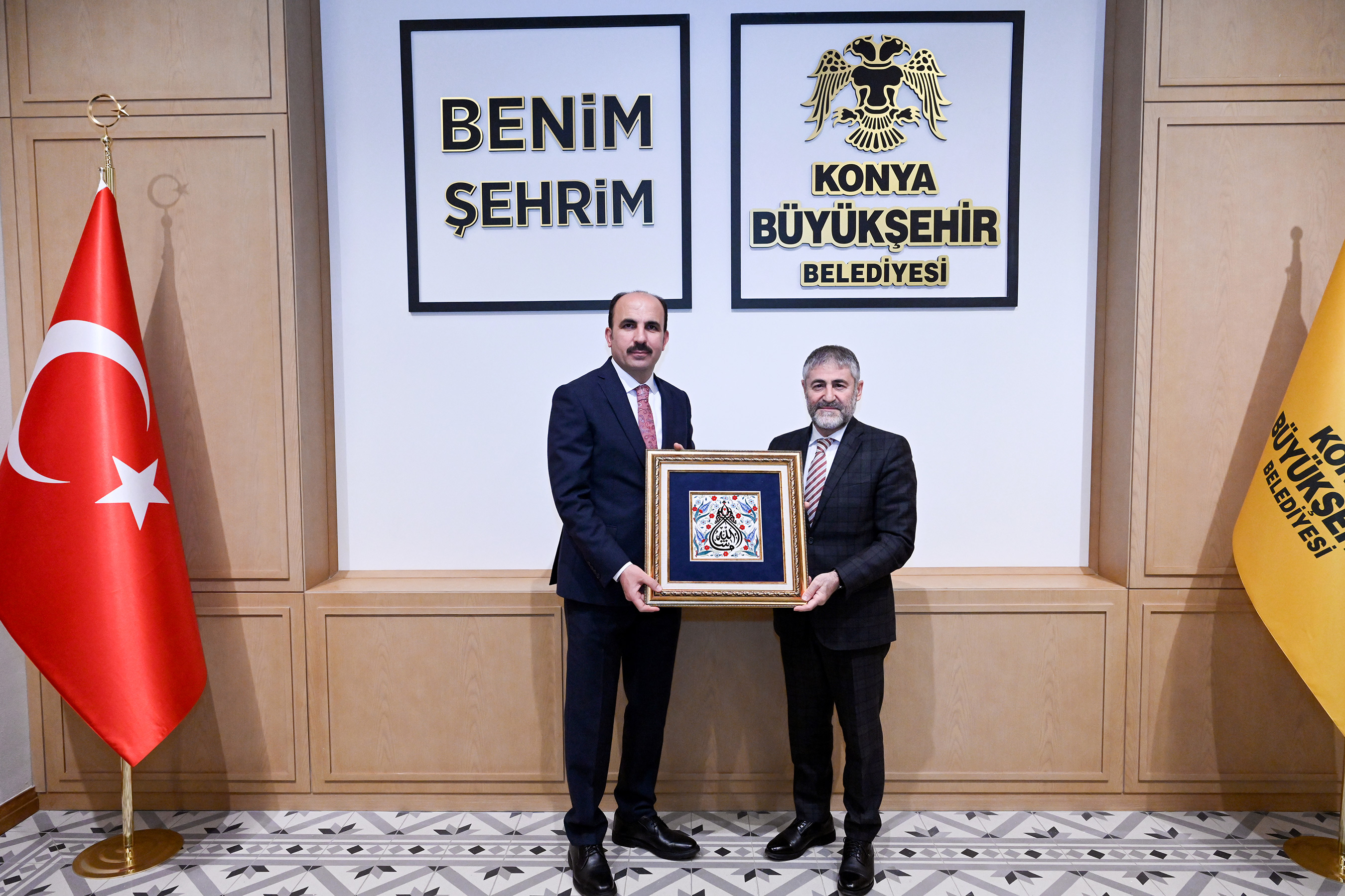 Bakan Nebati, Başkan Altay'ı ziyaret etti