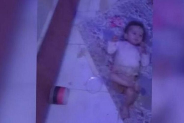 Çöp evdeki bebek koruma altına alındı