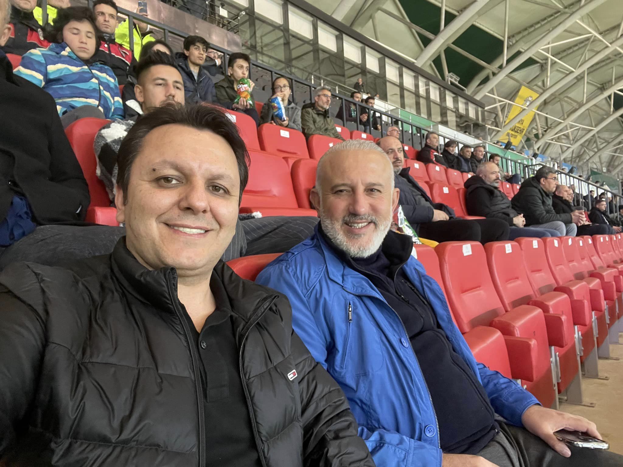 Uysal ve Avcıoğlu, Konyaspor maçını izledi