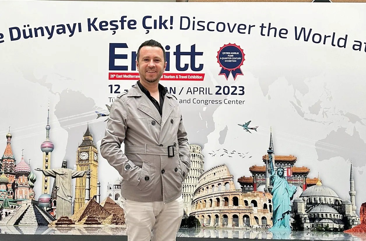 Genç turizmci Mustafa Karaman, EMITT Fuarı’nda