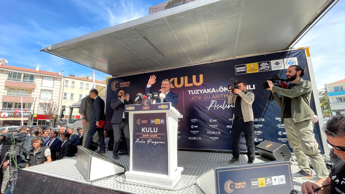 Sağlık Bakanı Koca, Kulu'da konuştu