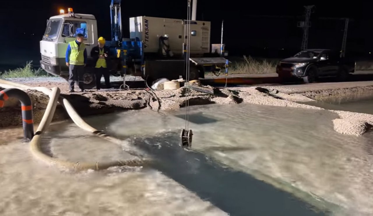 Konya'nın ana içme suyu şebekesinde arıza