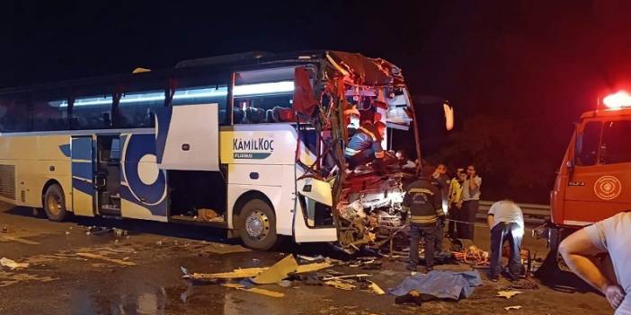 Konya'dan çıkan otobüs kaza yaptı